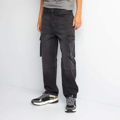 cargo jeans-grey